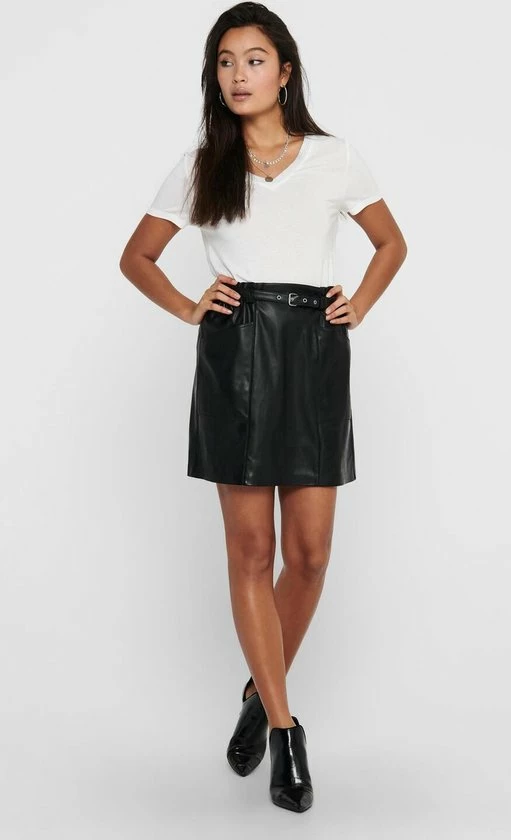 ONLY ONLHEIDI FAUX LEATHER SKIRT OTW NOOS Dames Rok - Maat XL 8 ONLY ONLHEIDI FAUX LEATHER SKIRT OTW NOOS Dames Rok - Maat XL - Afbeelding 6