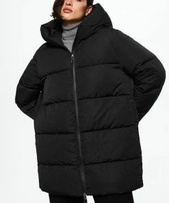 Mango Jas Gewatteerde Jas Met Capuchon 37077623 99 Dames Maat - L -Exporteren dameskleding winkel 512x840 7