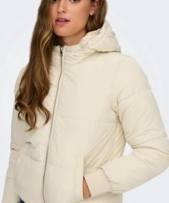 Jacqueline De Yong Jas Jdynewerica Short Hood Jacket Otw N 15213950 Whitecapgray/silver Zip Dames Maat - S -Exporteren dameskleding winkel 513x840 3