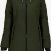 Kjelvik Dames Softshell Parka - Groen - Maat XL - Winddicht - Ademend Materiaal