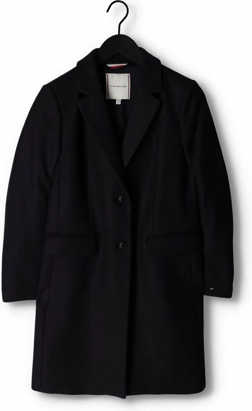 Tommy Hilfiger Wool Blend Classic Coat Jassen - Donkerblauw 3 Tommy Hilfiger Wool Blend Classic Coat Jassen - Donkerblauw