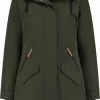 Travelin' Jack Freia Waterdichte Damesjas - Parka Groen - Maat 36