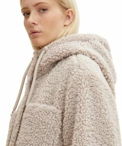 TOM TAILOR Hooded Teddy Coat Dames Jas - Maat L 14 TOM TAILOR Hooded Teddy Coat Dames Jas - Maat L -Exporteren dameskleding winkel 525x840 4