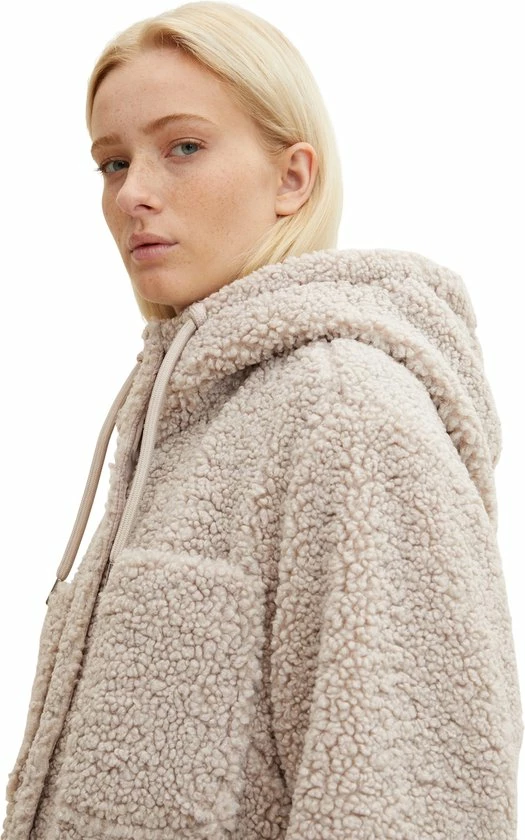 TOM TAILOR Hooded Teddy Coat Dames Jas - Maat L 8 TOM TAILOR Hooded Teddy Coat Dames Jas - Maat L - Afbeelding 6