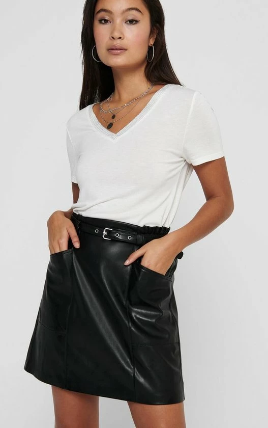 ONLY ONLHEIDI FAUX LEATHER SKIRT OTW NOOS Dames Rok - Maat XL 6 ONLY ONLHEIDI FAUX LEATHER SKIRT OTW NOOS Dames Rok - Maat XL - Afbeelding 4