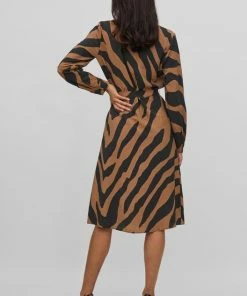 VILA VIDOGMA ZEB L/S MID CALF SHIRT DRESS/SU Dames Jurk - Maat 40 -Exporteren dameskleding winkel 528x840 1