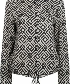 Zoso Samina Blouse Dames Zwart Dessin