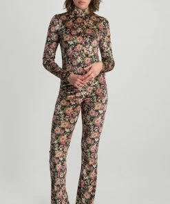 Colourful Rebel Jolie Flower Broek Beige Dames - Polyester - XL -Exporteren dameskleding winkel 528x840 4