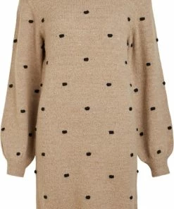 OBJECT OBJEVE NONSIA L/S DRESS AOP NOOS Dames Jurk - Maat M