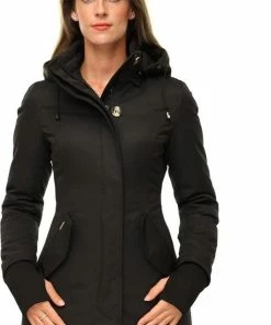 Versano Rani N Parka Dames Winterjas S - Zwart