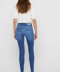 Only ONLBLUSH LIFE MID SKINNY REA12187 NOOS Medium Blue Denim Dames Jeans - Maat M X L32 -Exporteren dameskleding winkel 531x840 3