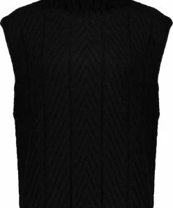 Geisha Trui Diagonaal Gebreide Spencer 24504 10 Black Dames Maat - XL