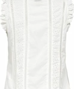 Only ONLINGE SL EMBROIDERY TOP - Cloud Dancer White 10 Only ONLINGE SL EMBROIDERY TOP - Cloud Dancer White -Exporteren dameskleding winkel 533x840 11