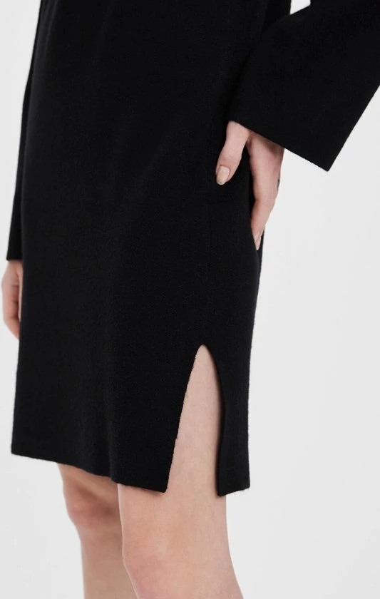 VERO MODA VMGOLD NEEDLE WIDE LS Ronde Hals DRESS Dames Jurk - Maat XL 6 VERO MODA VMGOLD NEEDLE WIDE LS Ronde Hals DRESS Dames Jurk - Maat XL - Afbeelding 4