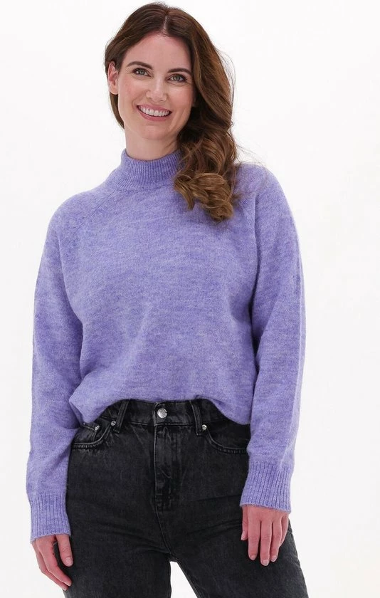 Selected Femme Lulu Ls Knit High Neck B Truien & Vesten - Paars 3 Selected Femme Lulu Ls Knit High Neck B Truien & Vesten - Paars