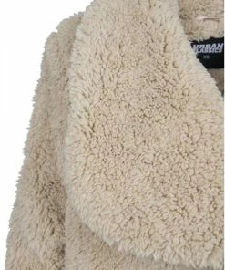 Urban Classics Dames Soft Sherpa Coat Zand -Exporteren dameskleding winkel 534x840