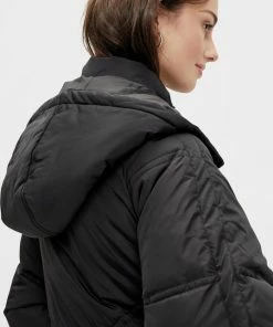 Pieces PCFELICITY LONG PUFFER JACKET Dames Jas Black - Maat XL -Exporteren dameskleding winkel 537x840 2