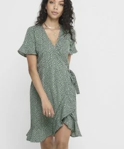 ONLY ONLOLIVIA S/S WRAP DRESS WVN NOOS Dames Jurk - Maat 40 -Exporteren dameskleding winkel 537x840 6