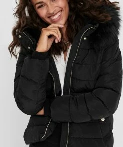 ONLY ONLCAMILLA QUILTED FURHOOD JACKET CC OTW Dames Jas - Maat XL -Exporteren dameskleding winkel 539x840 5