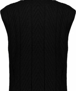 Geisha Trui Diagonaal Gebreide Spencer 24504 10 Black Dames Maat - XL -Exporteren dameskleding winkel 540x840 3