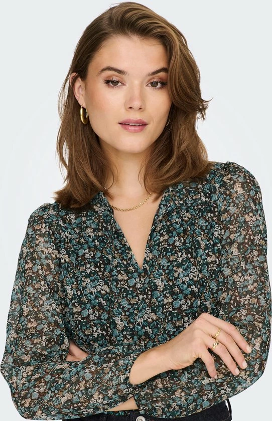 Only Blouse Onlditsy L/s Blouse Wvn Noos 15229700 Balsam Green/fall Ditsy Dames Maat - L 6 Only Blouse Onlditsy L/s Blouse Wvn Noos 15229700 Balsam Green/fall Ditsy Dames Maat - L - Afbeelding 4