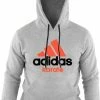 Adidas Community Hoodie Grijs/Oranje Karate Maat L