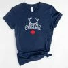 BELLA+CANVAS Lykke Merry Christmas T-Shirt | Kerst | Mannen - Vrouwen - Unisex | Katoen | Navy | Maat XXL