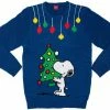 Original Snoopy Christmas Tree X-MAS Kersttrui - Unisex Blauw L - Trui