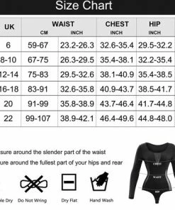 Merkloos Dames V-shaper Bodysuit Met Lange Mouwen - Zachte Rekbare Stof - Zwarte Kleur -Exporteren dameskleding winkel 550x469