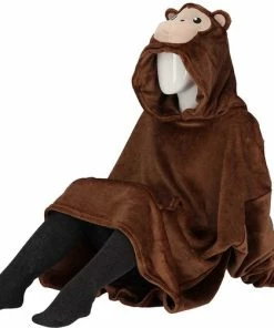 Apollo Oversized Beren Hoodie Kids | Donker Bruin | One Size | Hoodie Jongens | Hoodie Deken | Hoodie Meisjes -Exporteren dameskleding winkel 550x502