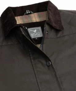 MGO Leisure Wear MGO Waxjas Meghan Dames - 100% Gewaxt Katoen - Gewatteerd - Winddicht En Waterdicht - Bruin - Maat L -Exporteren dameskleding winkel 550x517 3