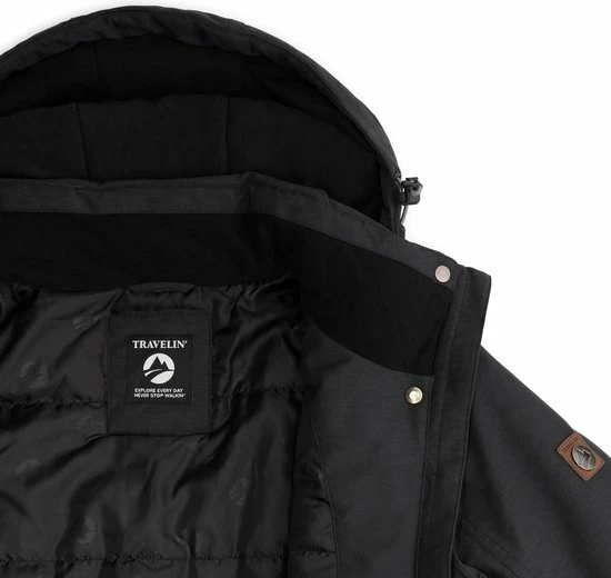 Travelin' Jack Meya - Dames Outdoorjas - Waterdicht En Ademend - Zwart - Maat 42 6 Travelin' Jack Meya - Dames Outdoorjas - Waterdicht En Ademend - Zwart - Maat 42 - Afbeelding 4