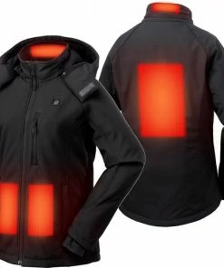 Sailwind Verwarmde Jas / Soft Shell / Dames / Zwart Incl. Powerbank -Exporteren dameskleding winkel 550x521 2