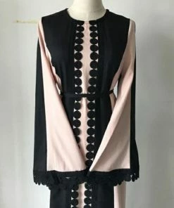 Merkloos Jurken Voor Vrouwen - Dames Abaya - Vrouwen Abaya - Islamitische Kleding- Abaya - Dubai Stijl - Kanten Abaya -Exporteren dameskleding winkel 550x532 1