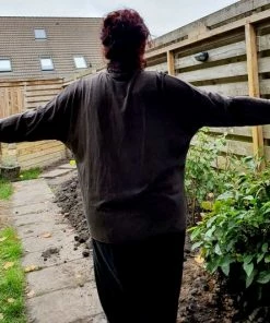 Puro Lino Luchtige Wollen Col Trui Voor Dames - Zachte Trui In BRUIN Kleur - Maat 42/44 -Exporteren dameskleding winkel 550x532 4