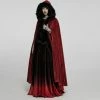 Punk Rave Cape/Mantel/Poncho Gothic Tales Rood