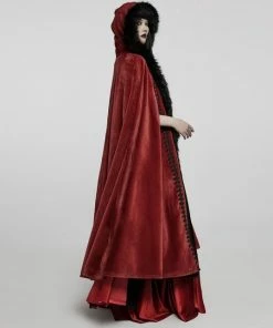 Punk Rave Cape/Mantel/Poncho Gothic Tales Rood 7 Punk Rave Cape/Mantel/Poncho Gothic Tales Rood -Exporteren dameskleding winkel 550x541