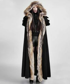Punk Rave Cape Foxa Cloak Zwart