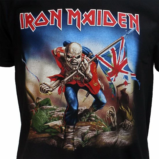 POPMERCH Iron Maiden The Trooper Band T-Shirt Zwart - Officiële Merchandise 4 POPMERCH Iron Maiden The Trooper Band T-Shirt Zwart - Officiële Merchandise - Afbeelding 2
