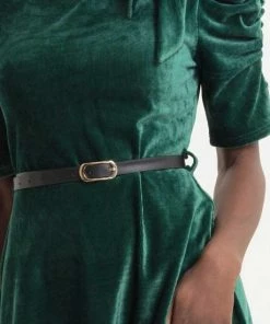 Voodoo Vixen Lange Jurk -XL- Penelope Fluwelen Groen -Exporteren dameskleding winkel 550x550