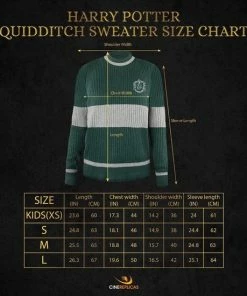 Cinereplicas Harry Potter - Slytherin Quidditch Sweater / Zwadderich Zwerkbal Trui-S -Exporteren dameskleding winkel 550x550 41