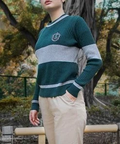 Cinereplicas Harry Potter - Slytherin Quidditch Sweater / Zwadderich Zwerkbal Trui-S -Exporteren dameskleding winkel 550x550 42