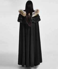 Punk Rave Cape Foxa Cloak Zwart 11 Punk Rave Cape Foxa Cloak Zwart -Exporteren dameskleding winkel 550x550 5