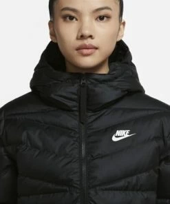 Nike Sportswear Therma-FIT Repel - Dames - Jas - Winterjas - Maat L - Zwart/Zwart/Wit -Exporteren dameskleding winkel 550x550 52