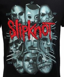 POPMERCH Slipknot Masks Band T-Shirt Zwart - Officiële Merchandise 9 POPMERCH Slipknot Masks Band T-Shirt Zwart - Officiële Merchandise -Exporteren dameskleding winkel 550x550 6