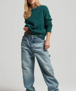 Superdry Tweed Rib Crew Trui Vrouwen - Maat 40-42 -Exporteren dameskleding winkel 550x550 83