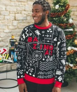 Merkloos Big Bang Theory Kersttrui Bazinga Zwart - L - Foute Kersttrui -Exporteren dameskleding winkel 550x550 84