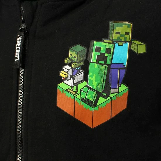 POPMERCH Minecraft Creepers Kids Hoodie Vest - Officiële Merchandise 6 POPMERCH Minecraft Creepers Kids Hoodie Vest - Officiële Merchandise - Afbeelding 4