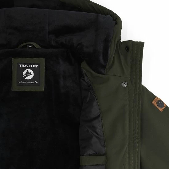 Travelin' Jack Elin Dames Softshell Jas Parka Lang - Groen - Maat 36 5 Travelin' Jack Elin Dames Softshell Jas Parka Lang - Groen - Maat 36 - Afbeelding 3