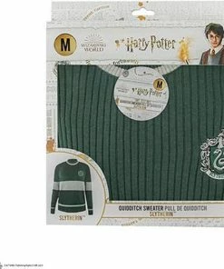 Cinereplicas Harry Potter - Slytherin Quidditch Sweater / Zwadderich Zwerkbal Trui-S -Exporteren dameskleding winkel 550x571